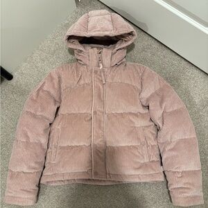 ❗️SOLD❗️Aritzia super puff short down puffer jacket corduroy